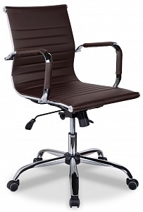 Кресло офисное CLG-620 LXH-B, коричневый, кожа PU