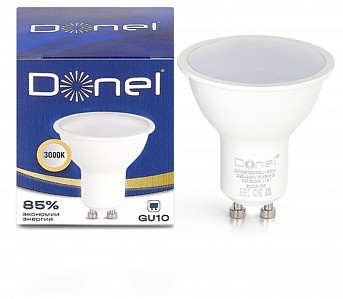 Лампа светодиодная [LED] Donel GU10 7W 3000K