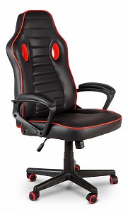Игровое кресло MF-3041, красный, черный, экокожа