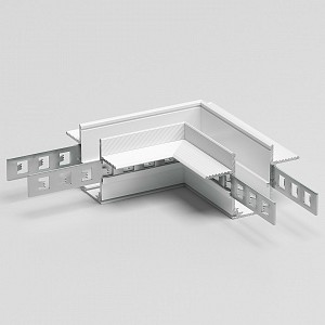 Соединитель угловой L-образный для треков встраиваемых Slim Magnetic a067509