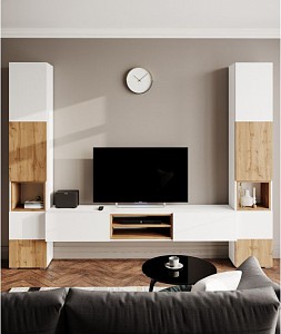 Тумба прикроватная с 2-мя ящиками  (белый) Тумба прикроватная с 2-мя ящиками  (белый)