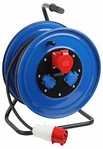 Удлинитель  IND380-RM-3e-5x4-50m-IP44