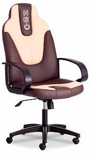 Геймерское кресло Neo1, бежевый, черный, кожа искусственная