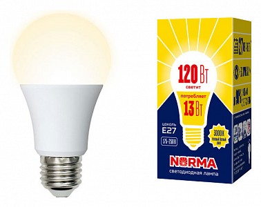 Лампа светодиодная [LED] Volpe E27 13W 3000K