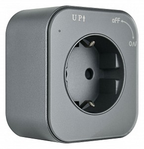 Розетка с заземлением на треке Am-track-sockets 380022TS/ES Grey