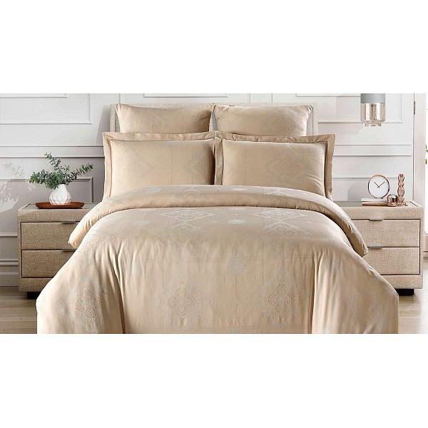 

Комплект двуспальный Tencel Jacquard, Tencel Jacquard, Темно-бежевый