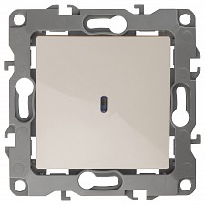 Выключатель одноклавишный с подсветкой без рамки Эра 12 12-1102-02