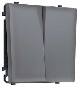 Выключатель проходной двухклавишный без рамки MS MS863020