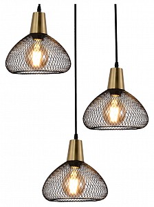 Подвесная люстра Reluce  03204-3.9-03 BK+COPPER (Италия) Подвесная люстра Reluce  03204-3.9-03 BK+COPPER (Италия)