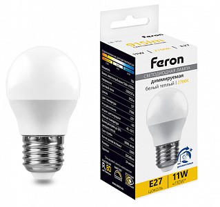 Лампа светодиодная [LED] Feron E27 11W 2700K