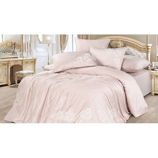 

Комплект евростандарт Bamboo Satin, Светло-розовый, Bamboo Satin