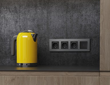 Рамка на 4 поста Qubi AF250654