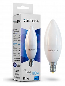 Лампа светодиодная [LED] Voltega E14 10W 4000K