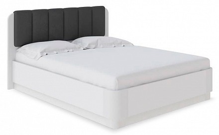 Кровать двуспальная Wood Home Lite 2 с подъемным механизмом   жемчуг белый
