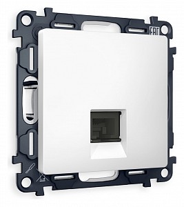 Розетка Ethernet RJ-45 и со шторками, без рамки Quant MA132010