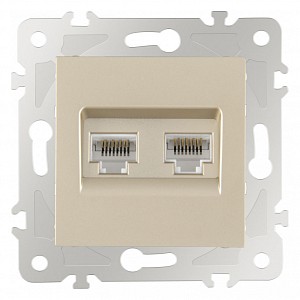 Розетка Ethernet RJ-45 без рамки 203.45-2.shampan