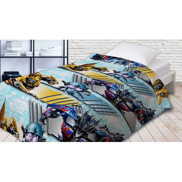 

Покрывало полутороспальное Transformers, Голубой;серый, Transformers