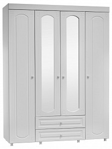 Шкаф 4-х дверный Афина (белый) 
