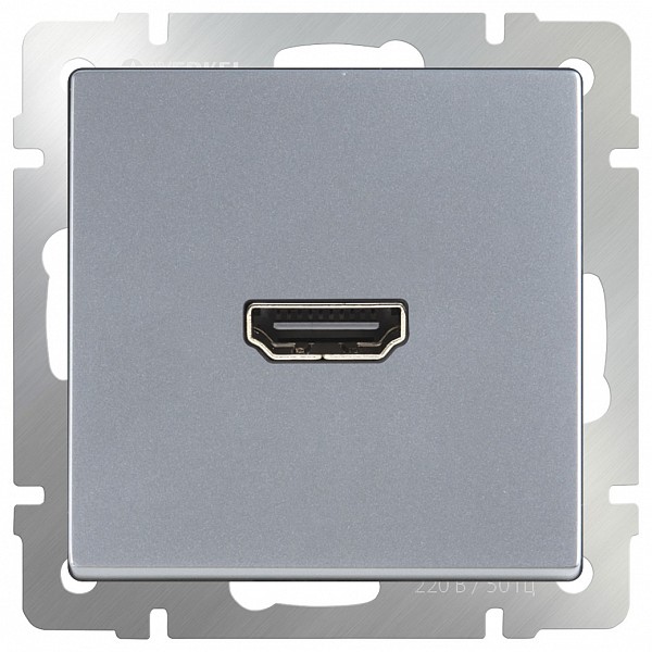 

Розетка HDMI без рамки Серебряный WL06-60-11, Серебряный WL06-60-11