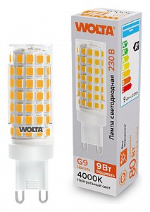 Лампа светодиодная [LED] Wolta G9 9W 4000K