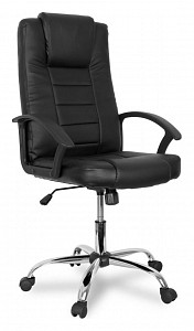 Кресло офисное BX-3375, черный, кожа искусственная
