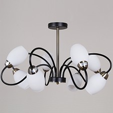 Люстра на штанге 01270-1 01270-0.3-08B BK+AB