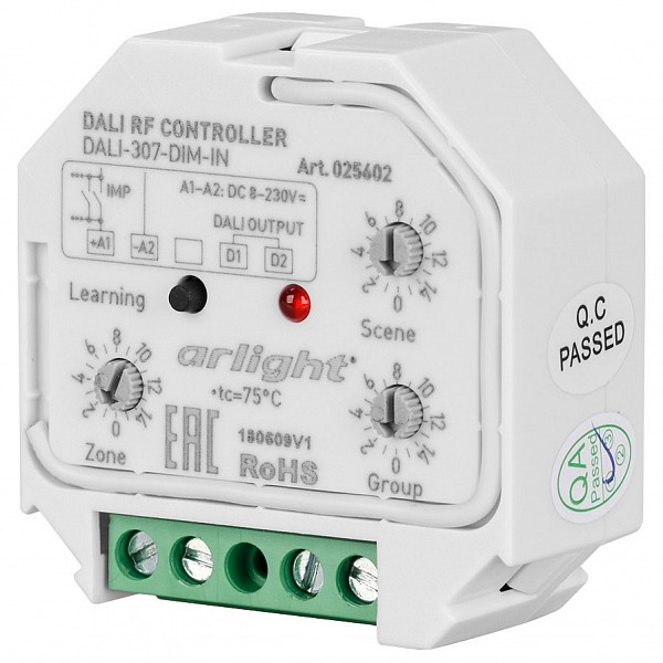 

Конвертер электросигнала в радиосигнал Intelligent DALI-307-DIM-IN (DALI-BUS, RF, PUSH), Intelligent DALI-307-DIM-IN (DALI-BUS, RF, PUSH)
