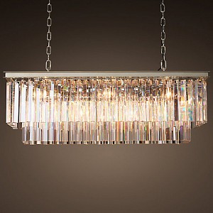 Подвесная люстра Imperiumloft Rh 1920S Odeon Clear Glass Fringe 155093-22 (Китай)