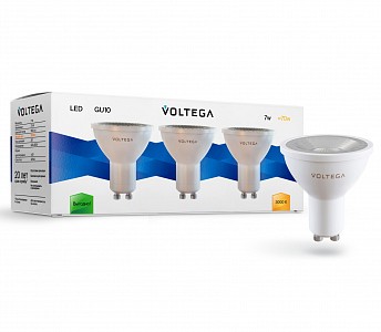 Лампа светодиодная [LED] Voltega GU10 7W 3000K