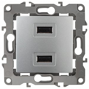 Розетка USB, без рамки Эра 12 12-4110-03 Розетка USB, без рамки Эра 12 12-4110-03