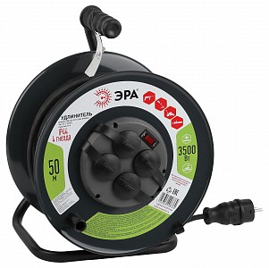 Удлинитель  RMx-4es-3x1.5-50m-IP44(KG)