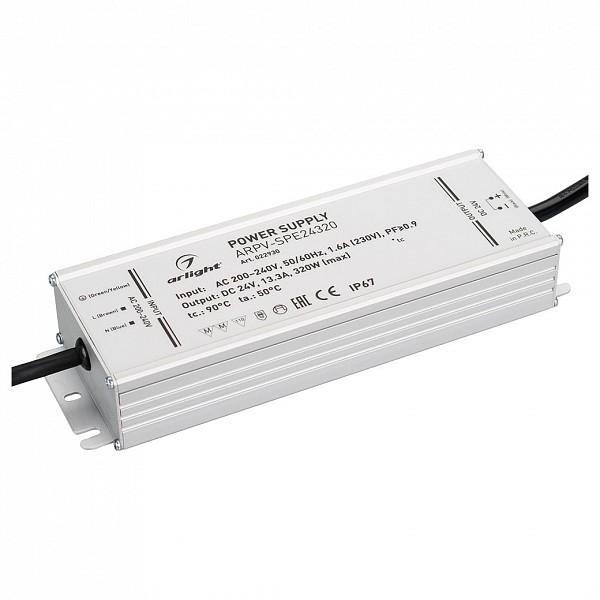 

Блок питания 24В 320Вт ARPV-LG24320-PFC-S2 (24V, 13.3A, 320W), 24В 320Вт ARPV-LG24320-PFC-S2 (24V, 13.3A, 320W)