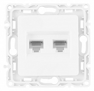 Розетка Ethernet RJ-45 без рамки 217.45-2.white