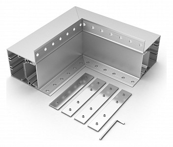 Соединитель угловой L-образный накладной S-LUX 030136