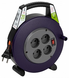 Удлинитель с выключателем  BPx-4-2x0,75-20m