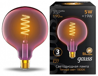 Лампа светодиодная [LED] Gauss E27 5W 1800K