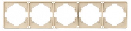 Рамка на 5 постов ROUND KR-78-0755-7