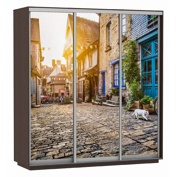 

Шкаф-купе Экспресс Фото Трио Улица 1800x600x2200, Экспресс Фото Трио Улица 1800x600x2200