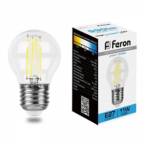 Лампа светодиодная [LED] Feron E27 11W 6400K