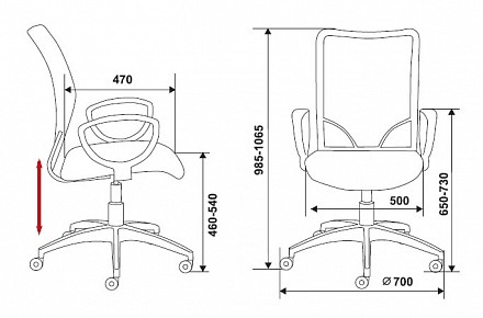 Кресло CH-599AXSN, черный, текстиль