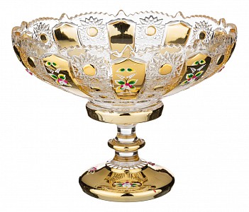 Чаша декоративная (30х23 см) Gold Glass 195-107
