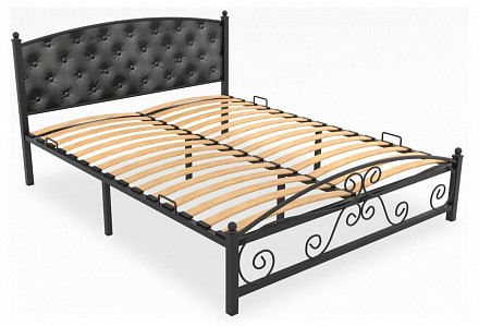 Кровать двуспальная Борнео    черный
