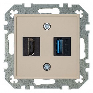 Розетка HDMI и розетка USB без рамки RETRO 29-140