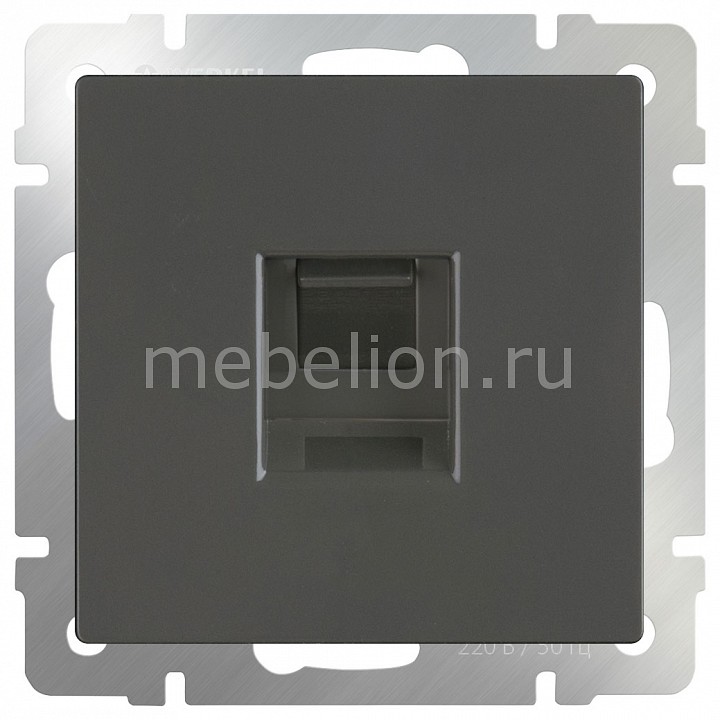 

Розетка двойная Ethernet RJ-45 без рамки Серо-коричневый WL07-RJ45+RJ45