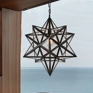 Светильник потолочный Imperiumloft Black Star Clear Glass (Китай)