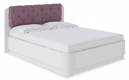 Кровать двуспальная Wood Home Lite 1 с подъемным механизмом   жемчуг белый