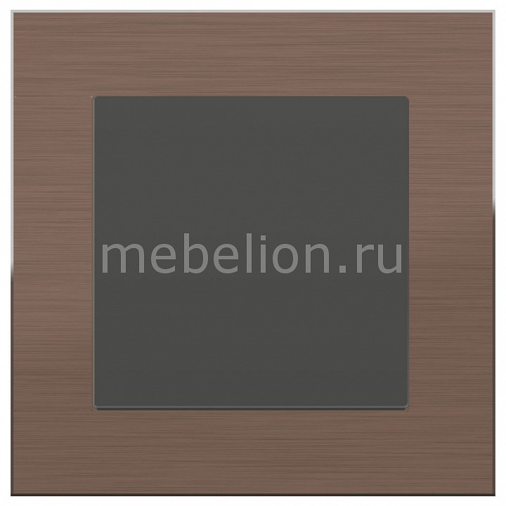 

Выключатель одноклавишный Aluminium (Серо-коричневый) WL07-SW-1G-LED+WL07-SW-1G