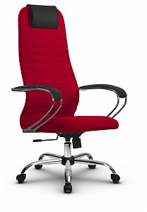 Компьютерное кресло SU-B-10, красный, ткань-сетка, экокожа