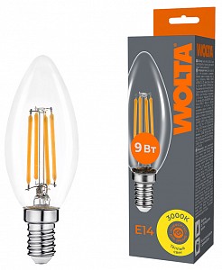 Лампа светодиодная [LED] Wolta E14 9W 3000K