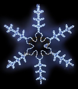 Панно световое [95x95 см] Большая Снежинка NN-501 501-332